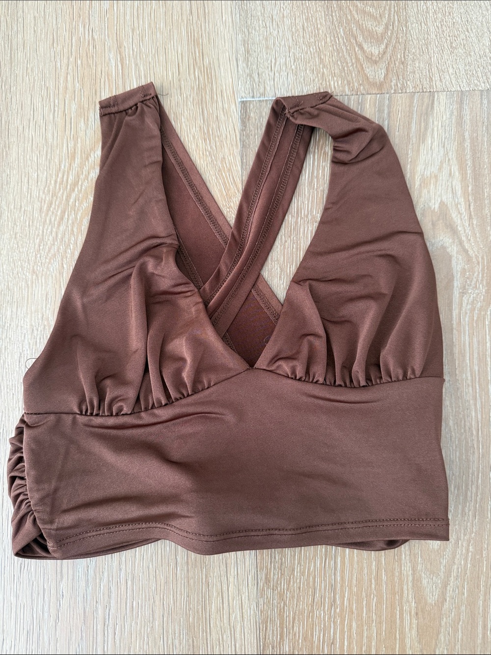 Urban Outfitters Brown V-Neck Crop Tank - Picture 2 of 4